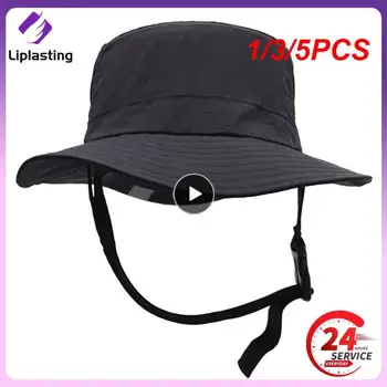1/3/5PCS Шапка за слънце с широка периферия Сгъваема шапка за риболов за туризъм Мъже и жени UPF50+ Сърф слънцезащитна рибарска шапка