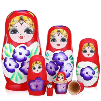 Руски кукли Руски стифиране играчки Играчки за гнездене Декорация на дома Парти Благоприятства Руски рисувани кукли