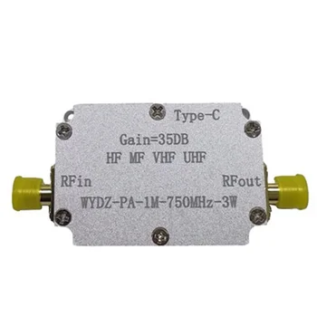 1M-750M 3W HF FM VHF UHF късовълнов усилвател с корпус Fm предавател многофункционален широколентов RF усилвател