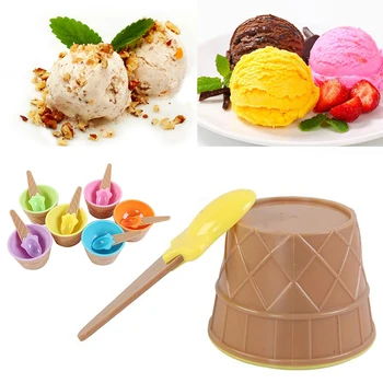 Candy 1PC сладолед купи купа двойки купа десерт контейнер притежателя сладолед вземане мухъл за кухняIce Pop куб машина форми