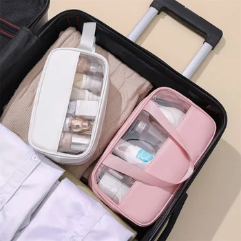 3ps пачуърк козметична чанта грим Storag чанта полупрозрачен голям капацитет баня чанта водоустойчив преносим пътуване съхранение организатор