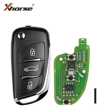 Xhorse VVDI2 XKDS00EN За VW DS тип тел дистанционно ключ с 3 бутона транспондер дистанционно 5 бр / лот