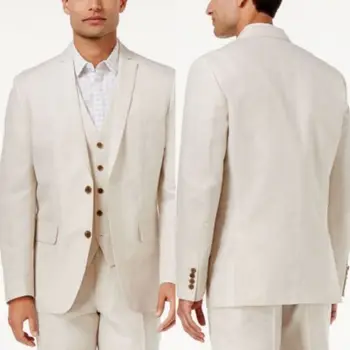 2020 Моден официален класически мъжки костюм 3 броя (яке + панталони + жилетка) Groomsman сватбени костюми Slim Prom Bridegroom Персонализирани мъжки костюми