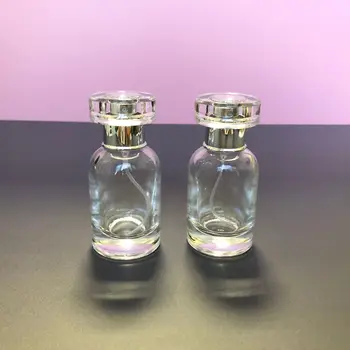 30ml Стъклена празна бутилка за парфюм за многократна употреба Спрей за под-бутилка Пътуване преносим парфюм пулверизатор контейнери аромат проба бутилка