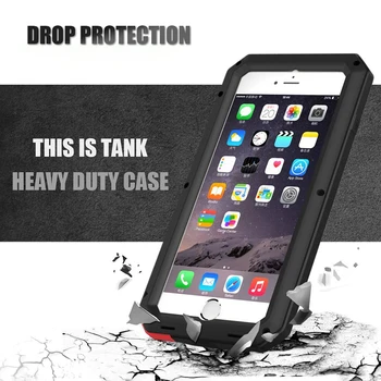 Doom броня Heavy Duty метален алуминиев калъф за iphone6 7 8 случай удароустойчив живот водоустойчив капак за iphone XR XS Max 7 8 плюс Xi