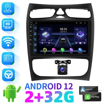 Car Radio Android 12 За MERCEDES BENZ C / CLK C209 W209 стерео IPS главата единица DSP CarPlay навигация GPS кола електроника радиостанции