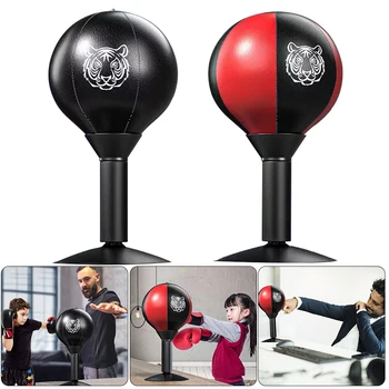 Desk бокс удар топка с всмукателна чаша пробиване скорост топка тежкотоварни стрес облекчение свободно стоящи за офис маса и броячи
