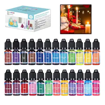 Candle Dyes Pigment Set Liquid Colorant For DIY Candle Soap Coloring Dye Handmade Crafts Resin Pigment Kit 24/20/18/16Colors