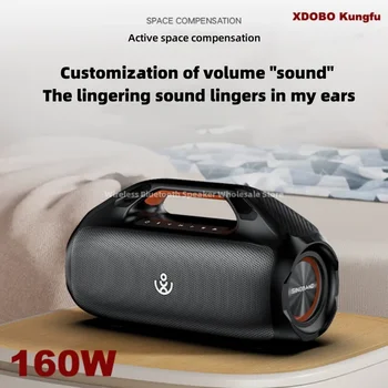 XDOBO Kungfu 160W външен водоустойчив преносим Bluetooth високоговорител Начало Висока мощност карта вмъкване звук Kungfu Caixa De Som