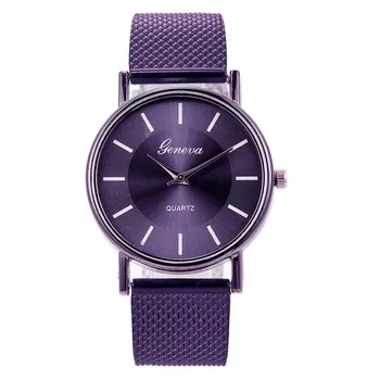 кварцов часовник Дамски висок клас синьо стъкло живот водоустойчив отличителен случайни гривна часовник ръчен часовник Zegarek Damski Relogios