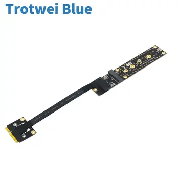 Add On Card Mini Pcie Male To Key M Female Board Adapter with Cable mini pcie to NVME for 2230 2242 2260 2280 M.2 NVME SSD