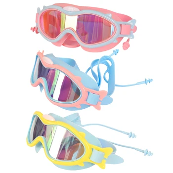 Анти-UV очила за плуване Детски водоустойчиви очила за басейн за деца Еластични детски бинокли за гмуркане Аксесоари за плуване