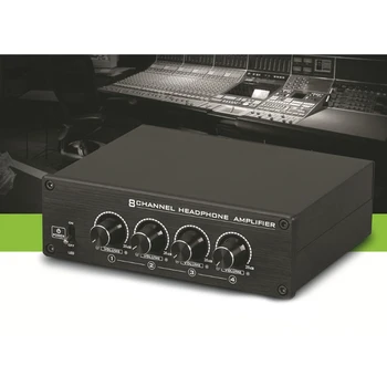 573A 8-канален мини усилвател за слушалки HA400 ултра-компактен стерео аудио усилвател за слушалки за музика
