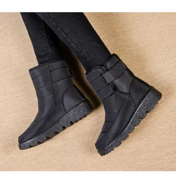 2023 Дамски ботуши Леки зимни обувки Дамски водоустойчиви боти до глезена за жени Неплъзгащи се ботуши за сняг Дамски обувки Botas Mujer