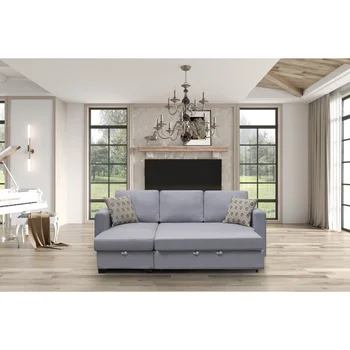 Триместен диван Начало Красива комбинация с тофи седалка, разширяем разтегателен диван, функционални мебели - дали в хол ро