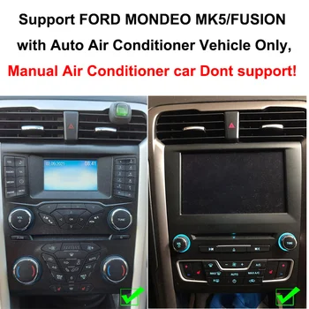 8'' QLED екран за Ford Mondeo MK5 2016 2017 Fusion 2013 2014 2012 Радио Android13 Мултимедиен видео плейър 1080P GPS навигация