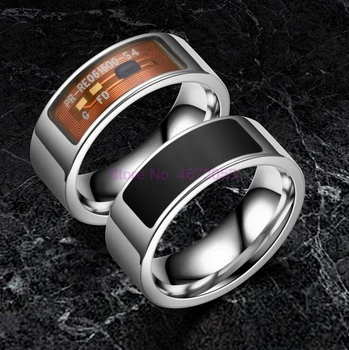 100pcs/lot Интелигентни пръстени Нов NFC многофункционален водоустойчив интелигентен пръстен за носене на пръсти цифров пръстен за интелигентни фитнес аксесоари
