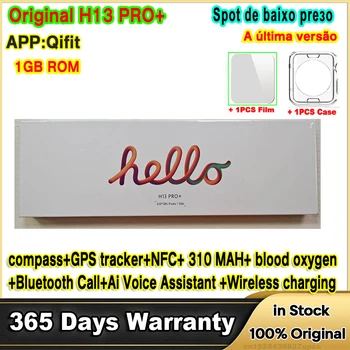 Най-новият H13 PRO+ Смарт часовник 1GB ROM 45mm Жени Мъже NFC компас GPS Tracker 173 Спортен режим Bluetooth повикване Смарт часовник за сърдечен ритъм