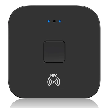 За NFC Bluetooth 5.0 аудио приемник 3.5Mm AUX RCA стерео Hi-Fi музика безжичен адаптер за автомобилни домашни високоговорители лесен за използване