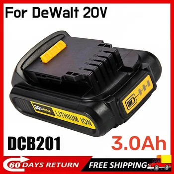 20V 3.0Ah DCB201 литиева резервна батерия за DeWalt 20V MAX DCB184 DCB200 DCB182 DCB180 DCB181 DCB182 DCB206 L50