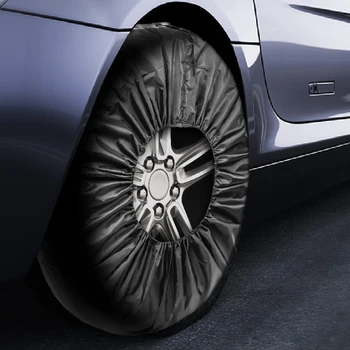 Чанта за съхранение на гуми за автомобилни гуми 13 23 Размер подсилени ремъци Преносима дръжка Поддържайте резервната си гума чиста и безопасна