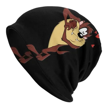 Tasmanian Devil Bonnet Hats Cool Knit Hat For Women Men Warm Winter Comic Cartoon Wild And Crazy Skullies Beanies Caps