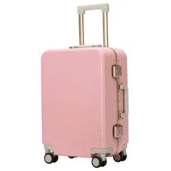 Ретро багаж малък калъф за количка 20 инча парола куфар 24 инчов бординг кожен куфар мъже и жени пътуване случай