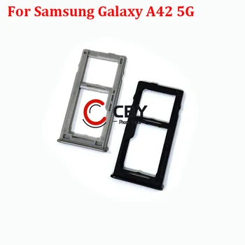 За Samsung Galaxy A42 A52 72 5G Sim карта слот тава притежател Sim четец на карти гнездо резервна част