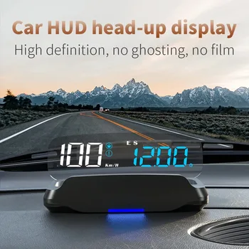 Най-новият C7 универсален автомобил, монтиран на HUD Head Up дисплей кола Beidou сателитен GPS скоростомер време компас скорост кола аксесоари