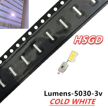  200PCS LED подсветка Edge LED серия 3V 5030 SVTE5030P-GW студено бяло телевизионно приложение