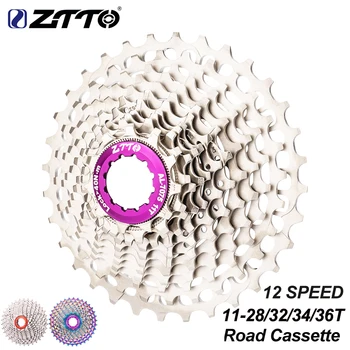 ZTTO 12 скоростен шосеен велосипед ултралека касета 12s 11-28T 12s 32T маховик 12 скорост 11-34 / 36T свободно колело зъбно колело 12S чакъл K7