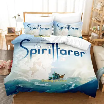 Spiritfarer спално бельо Единична стая с 2 отделни легла Full Queen King Size Bed Set Възрастен Kid Спалня Duvetcover комплекти 3D печат аниме легло лист комплект