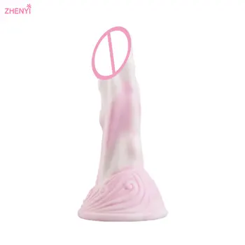 нов продукт силиконов вибратор възрастен женски мастурбация секс играчки вариация моделиране порцелан розов симулация вибратор анален щепсел