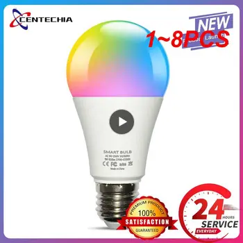  1 ~ 8PCS Tuya 15W WiFi интелигентна домашна крушка, E27 RGB LED лампа димиране с Smart Life APP, гласов контрол за дома, Alexa