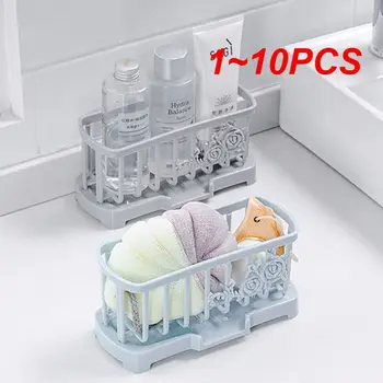  1 ~ 10PCS дренажен рафт многофункционален съд измиване гъба за съхранение разглобяема мивка багажник кухня баня организатор кухня