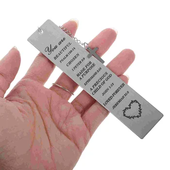2 бр. Възпоменание на децата мъжки подаръци Метален маркер за книги от неръждаема стомана Bookmark за четец