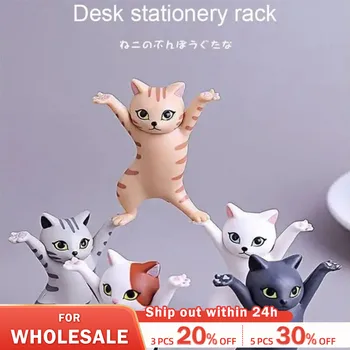 5 бр. Танци котка фигура декорация анимация котка модел мода играчка очарователни котка капсула играчка кукла торта декорация