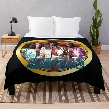 Реколта 1970 Bee Gees обичай хвърлят одеяло туристически пухкави меки спален чувал топло за зимата одеяла