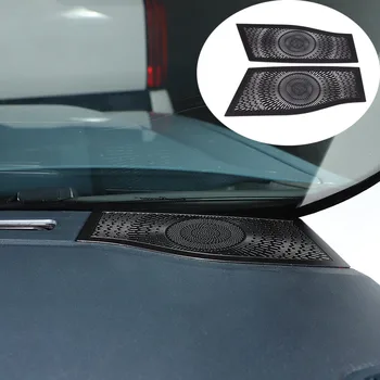  Табло за кола от неръждаема стомана От двете страни Решетка на високоговорителя Корица Стикер Подстригване Подходящ за Ford Maverick 2022 Авто интериорни аксесоари
