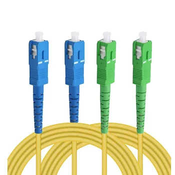 Оптичен пачкорд SC APC-SC UPC 1/3/5/10M 3.0mm единичен / дуплекс режим Fiber Jumper Drop оптичен кабел