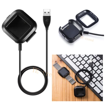 DHL 100pcs Най-новото заместващо USB зареждане за Fitbit versa зарядно кабел USB зареждане Smart Fitness Watch В наличност