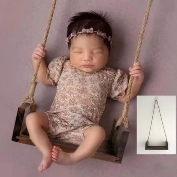 Новородено фотография люлка подпори пълен месец фотосесия мебели аксесоари бебе сто дни снимка тема цвете въже