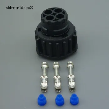 Yierxjwshx 3-пинов кръг за HOWO A7 Сензор за скорост на километража Plug запечатан автомобилен конектор Plug 1-1813099-2 / 1-967325-2