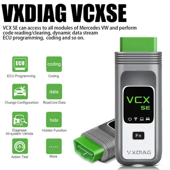 VXDIAG VCX SE 6154 с Odis V9.1.0 OEM диагностичен интерфейс поддръжка DOIP за VW / AUDI / SKODA / SEAT / Bentley / Lamborghini