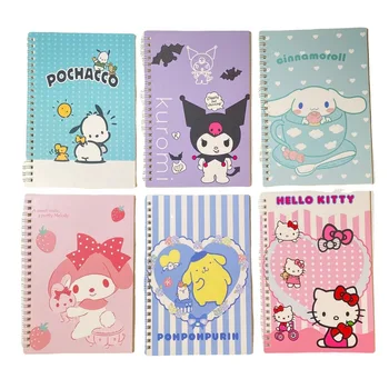 6pcs Sanrio Limited A5 Notebook Ins Японска ниша Студенти с висока стойност Сладък Melody Kunomi удебелена намотка книга