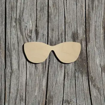 Дървени изрязани форми Слънчеви очила - лятно часово време - множество размери - лазерно рязане незавършени