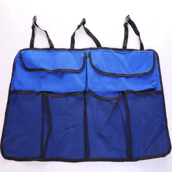 1pc Blue Car Trunk Организатор Висящи чанти за съхранение Подреждане Auto Universal Car Trunk Задна седалка Back Bag Pocket