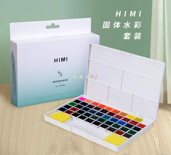 Miya HIMI Комплект акварелни бои от 14,24,36,50 премиум цвята, професионален комплект за рисуване на художник в преносим калъф, за начинаещи
