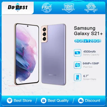 Оригинален Samsung Galaxy S21+ G996U1 S21 Plus 5G мобилен телефон 6.7