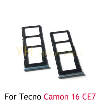 За Tecno Camon 16 CE7 / 16 Premier CE9 CD6J Sim карта слот тава притежател SIM карта ремонт